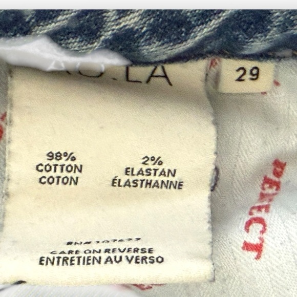 AO LA Alice + Olivia Perfect Cropped Kick Flare Jeans in Rebel Rebel Size 29 - Picture 9 of 11